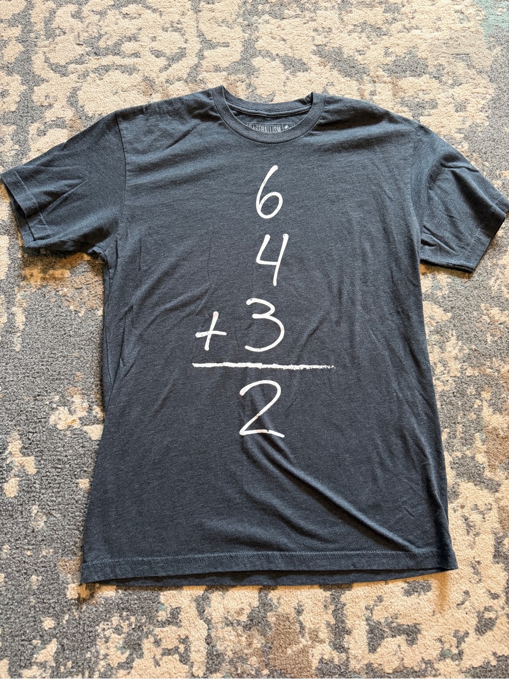 Men’s Baseballism Tee 6,4,3 Double Play Size Medium